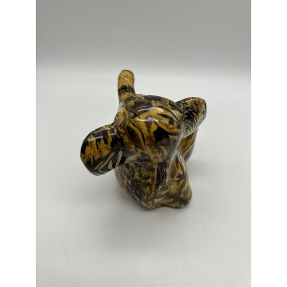 Vintage LaVie Baby Elephant Patchwork Safari Playful Elephant Figurine - Picture 5 of 7